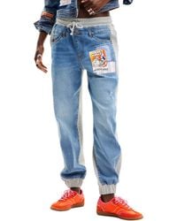 Desigual - Mickey Mouse Jogger Jeans Blue - Lyst
