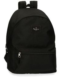Pepe Jeans - Aris Laptop-Rucksack 15,6" + Schul-Bleistiftmappe Schwarz 31x44x17,5 cms Polyester 0 23.87L - Lyst