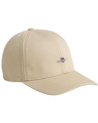 GANT - High Shield Cotton Twill Cap Baseballkappe - Lyst