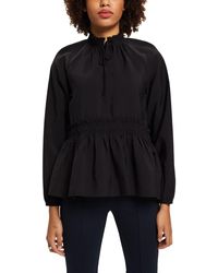 Esprit - Edc By Blouse Met Ruches En Knoopdetail - Lyst