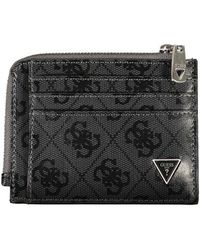 Guess - Sleek Leather Wallet With Contrasting Accents - Lyst