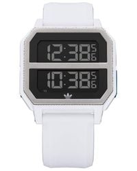 adidas - Digital Spezielles Modul Uhr mit Silikon Armband Z16-3273-00 - Lyst