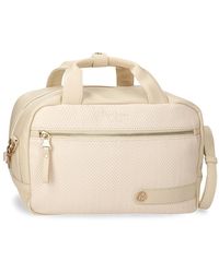 Pepe Jeans - Sprig Adaptable Toiletry Bag With Shoulder Bag Beige 31x21x15cm Faux Leather By Joumma Bags - Lyst