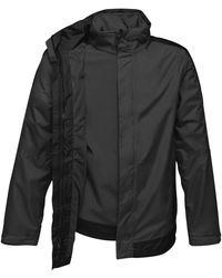 Regatta - Mannen Professioneel Contrast 3-in-1 Waterdichte En Ademende Jas Met Verborgen Kap En Afneembare Softshell Binnenzijde - Lyst
