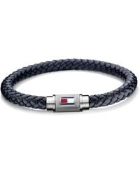 Tommy Hilfiger - Jewelry Bracelet pour en Cuir Bleu marin - 2701000 - Lyst