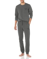 Emporio Armani - Sweater+Trousers Iconic Terry - Lyst