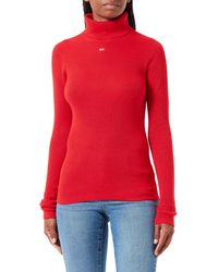 Tommy Hilfiger - Tommy Jeans Tjw Essential Turtleneck Sweater Pullovers - Lyst