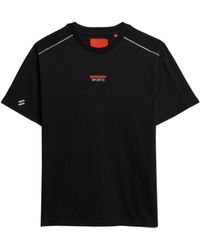Superdry - Locker geschnittenes Sport Tech T-Shirt mit Logo Schwarz L - Lyst