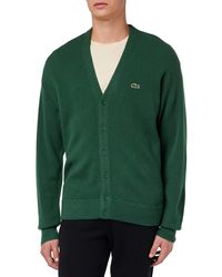Lacoste - Cardigan Relaxed Fit Vert M - Lyst