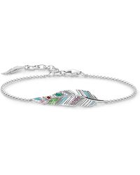Thomas Sabo - Bracciale da Donna con Piuma in Argento Sterling 925 A1749-340-7-L19V - Lyst