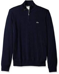 half zip sweatshirt lacoste