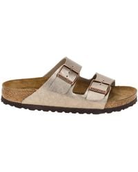 Birkenstock - Arizona Bs Birko-flor Graceful Taupe Sandals 5.5 Uk - Lyst