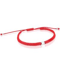 Tous - Bracciale in nylon con motivo a orso in argento di prima legge - Lyst