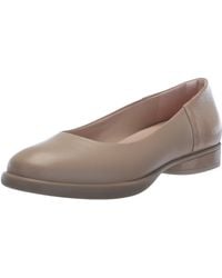 Ecco - Sculpted Luxe Ballerina (Nude) Flat Shoes - Lyst