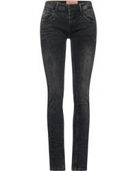Street One - Casual Fit Jeans Black Denim Washed 36 - Lyst