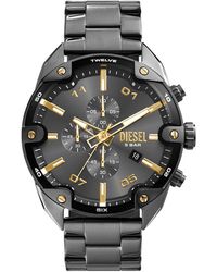 DIESEL - Analog Quartz Watch With Stainless Steel Strap Dz4669 - Lyst