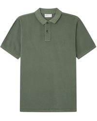 Springfield - Reconsider Basic GARTMENT Dye Pique Polo Shirt IN Regular FIT. Contrasting Embroidery Tree Logo Camisa - Lyst