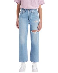 Levi's - Ribcage Straight Ankle Pants - Lyst
