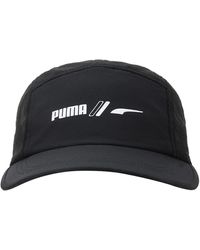 PUMA - S 5 Panel Cap Black One Size - Lyst