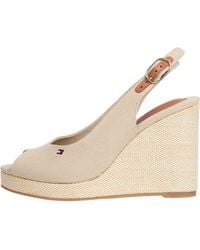 Tommy Hilfiger - Espadrilles Compensées Flag High Slingback à Bride Cheville - Lyst