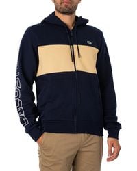 Lacoste - Sweat-shirt Sweat à capuche zippé color block - Lyst