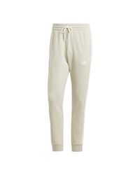 adidas - Essentials Fleece 3-Stripes Tapered Cuff Pants Joggers - Lyst