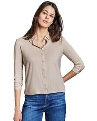 Street One - Jersey-Shirt im Blusen-Look - Lyst