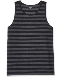 Amazon Essentials Slim-fit Stripe Tank Top T-shirt - Black