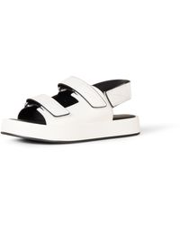 Amazon Essentials - Adjustable Triple Strap Flat Platform Sandal - Lyst