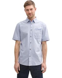 Tom Tailor - Regular Fit Kurzarmhemd mit Karomuster - Lyst
