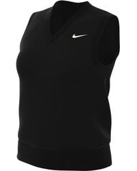 Nike - Damen Sportswear Phnx FLC Slvls V-Neck Chaleco - Lyst