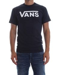 Vans - _apparel Men's Classic Regular Fit Crew Neck Short Sleeve T - Shirt, Blue (navy/white), Large (manufacturer Size: L) - Lyst