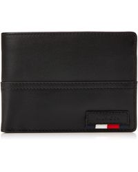 Tommy Hilfiger Branded Leather Extra Cc Coin Pockt Taschenorganizer - Schwarz