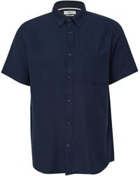 S.oliver - Regular Fit: Kurzarm-Hemd aus Lyocellmix mit Button-Down-Kragen tiefblau 3XL - Lyst