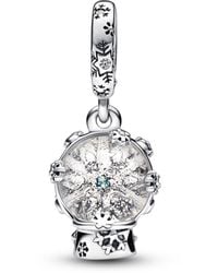 PANDORA - Pink Heart Family Tree Dangle Charm - Lyst