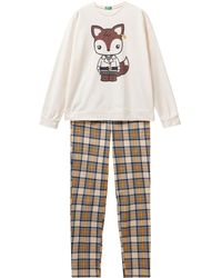 Benetton - Pig(mesh+pant) 34nb3p02h Pajama Set - Lyst