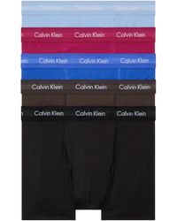 Calvin Klein - 5er Pack Boxershorts Trunks Baumwolle mit Stretch - Lyst