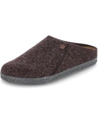 Birkenstock - Zermatt Standard Mocha Wool Felt Slippers Uk(7) - Lyst