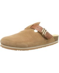 Tommy Hilfiger Th Warmlined Close Toe Mule - Brown