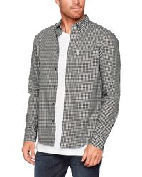 Ben Sherman Core Gingham Casual Shirt - Black