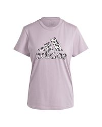 adidas - Vrouwen Animal Print Grafische T-shirts - Lyst