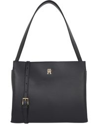 Tommy Hilfiger - Th Legacy Satchel Bag M Black - Lyst