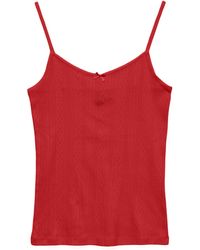 Vero Moda - Vmlisa Pointelle Singlet Top JRS Noos - Lyst