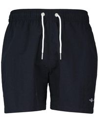 GANT - Logo Swim Shorts - Lyst