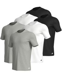 adidas - Lot de 6 t-shirts à col rond en coton durable pour homme - Lyst