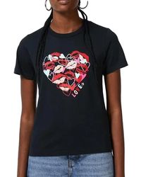 Converse - Black T-shirt Valentine's Day Heart - Lyst
