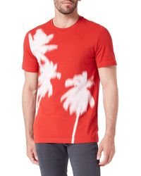 S.oliver - T-Shirt Kurzarm,XXL,Rot - Lyst