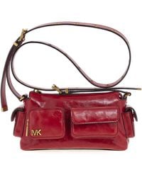 Michael Kors - Sm Conv Pckt Xbody Crimson One Size - Lyst