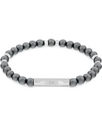 Calvin Klein - Mixed Beads Collection Kralen Armband Zwart - 35000575, Eén Maat, Roestvrij Staal, Geen Edelsteen - Lyst