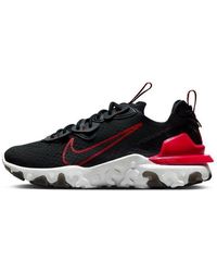 Nike - React Vision Trainers Black/iron Grey/white/university Red - Lyst